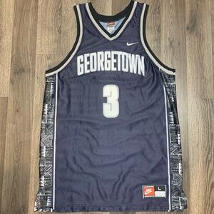 Vintage 1990s Nike Georgetown Hoyas Allen Iverson Basketball Jersey Men’s Large